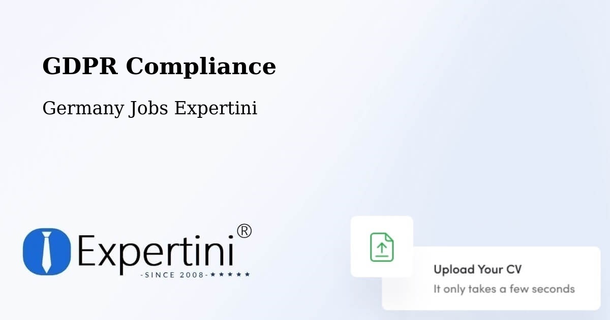 EU GDPR Compliance Statement – Worms - Germany Jobs Expertini